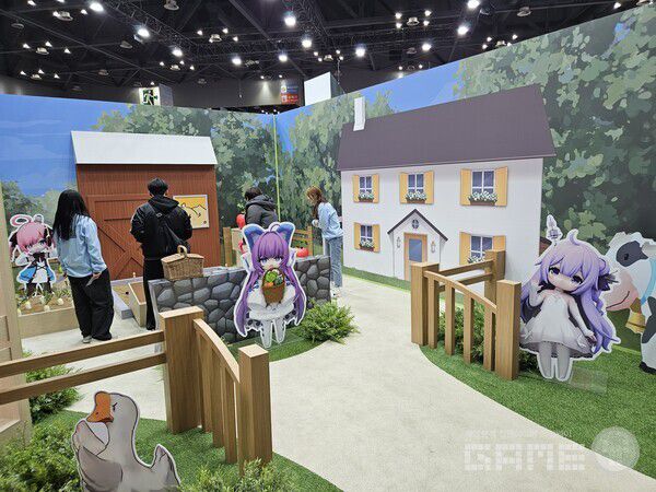 벽람항로 부스는 링을 던지는 간단한 미니게임을 준비했다 / 게임와이 촬영