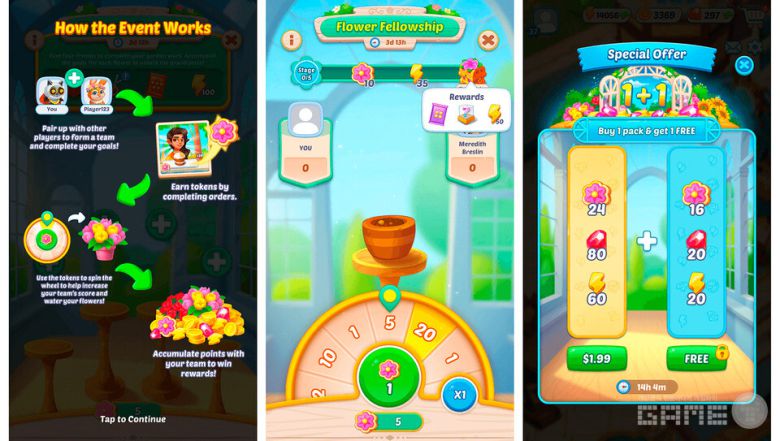 Flower Fellowship의 행운의 돌림판 / 앱 매직 제공