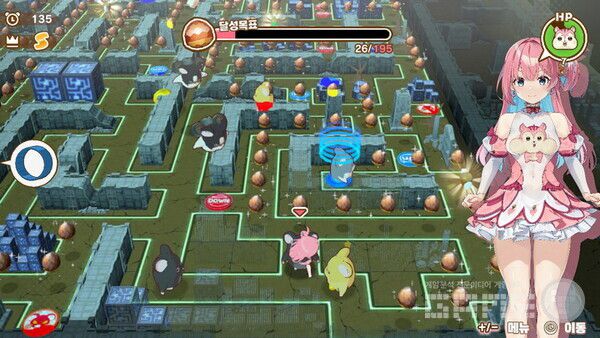 점점 적도 많아지고 모아야 할 밤도 증가한다