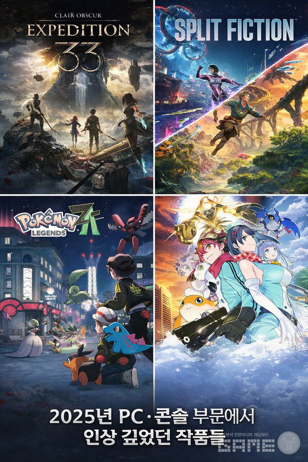 클레르 옵스퀴르: 33원정대, 스플릿 픽션, 디지몬 스토리 타임스트레인저, 포켓몬스터 레전즈 ZA / 게임와이 제작