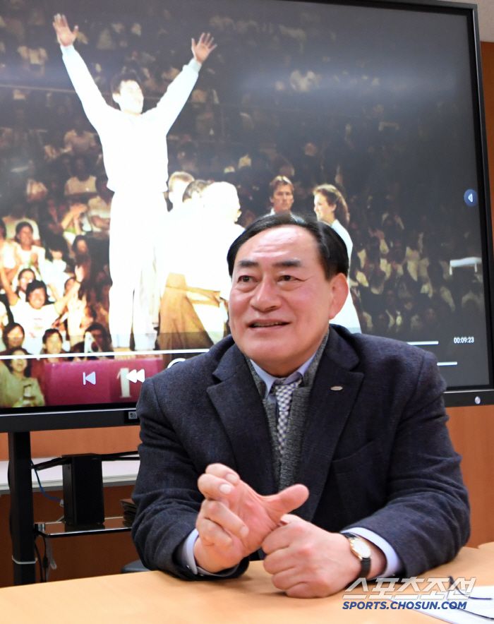 하형주 국민체육진흥공단 이사장이 7일 스포츠조선과 인터뷰를 하고 있다. 박재만 기자 pjm@sportschosun.com/2025.01.07/