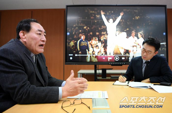 하형주 국민체육진흥공단 이사장이 7일 스포츠조선과 인터뷰를 하고 있다. 박재만 기자 pjm@sportschosun.com/2025.01.07/