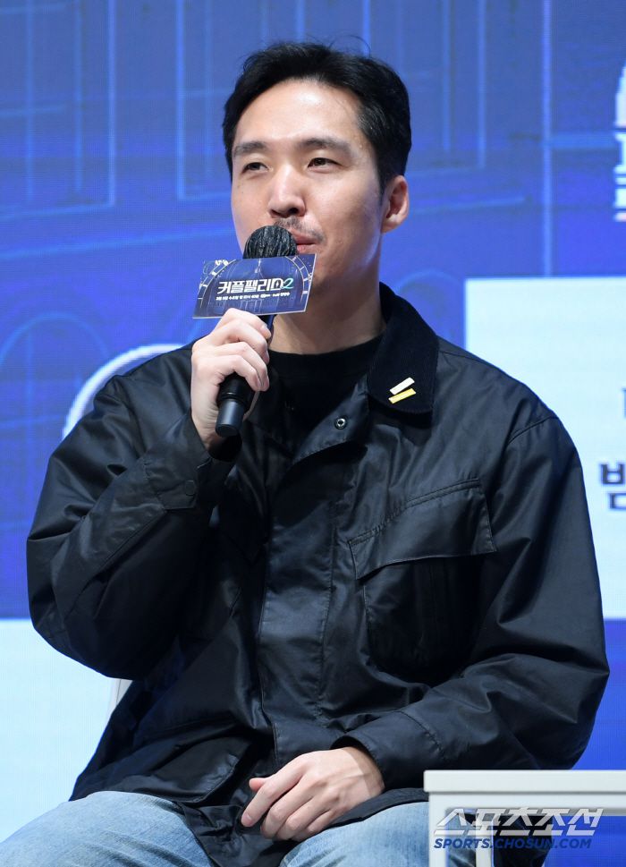 Mnet '커플팰리스2' 제작발표회가 4일 서울 강남구 논현동 엘리에나 호텔에서 열렸다. 정민석 PD가 인터뷰를 하고 있다. 논현동=박재만 기자 pjm@sportschosun.com/2025.02.04/