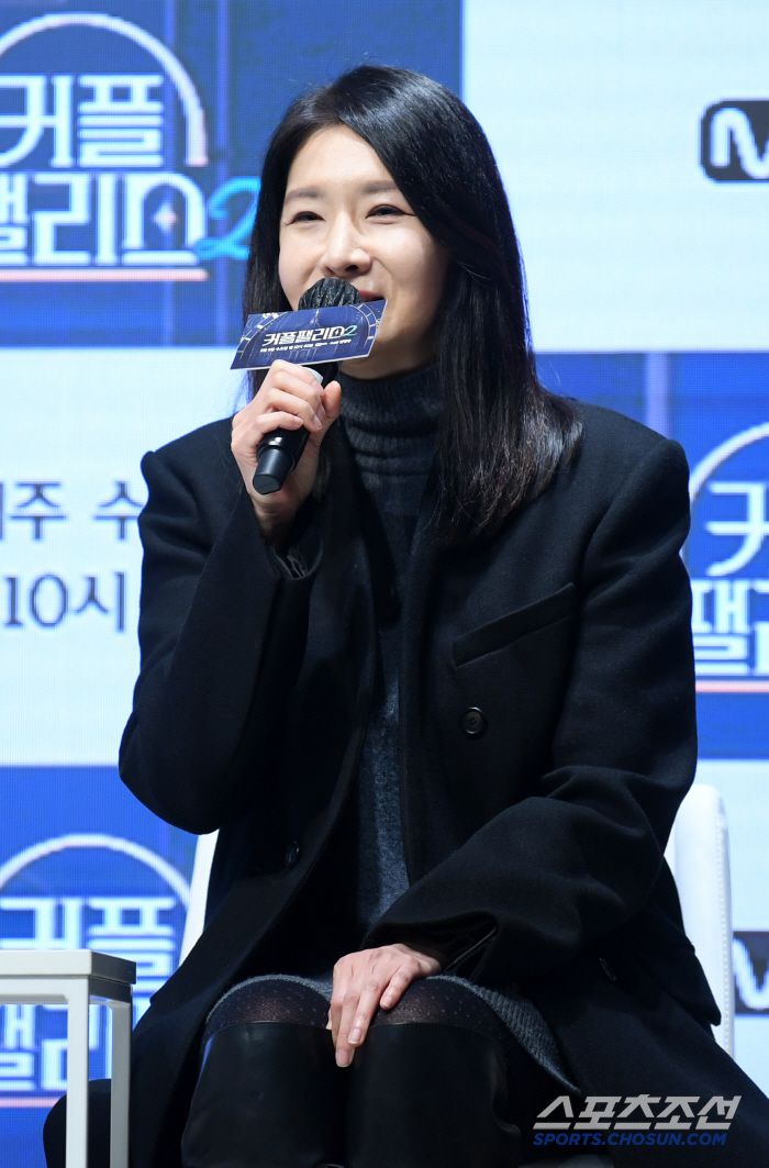 Mnet '커플팰리스2' 제작발표회가 4일 서울 강남구 논현동 엘리에나 호텔에서 열렸다. 이선영 CP가 인터뷰를 하고 있다. 논현동=박재만 기자 pjm@sportschosun.com/2025.02.04/