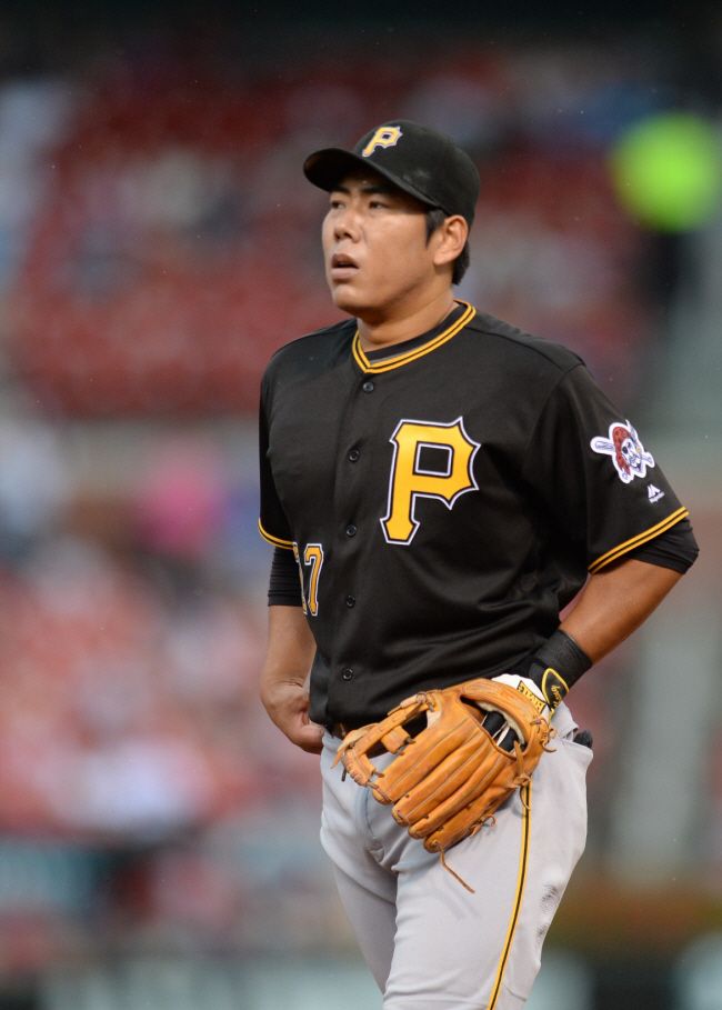 미국 메이저리그 피츠버그 파이어리츠 시절 강정호. 연합뉴스