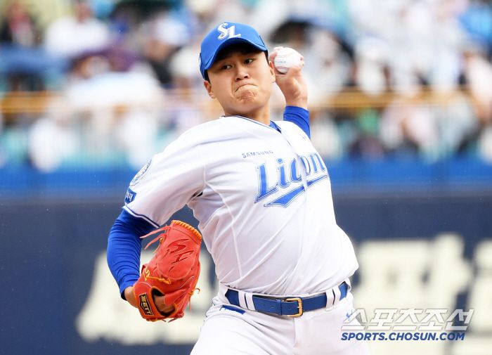 5일 대구 삼성라이온즈파크에서 열린 삼성 라이온즈와 한화 이글스의 경기. 삼성 이승현이 역투하고 있다. 대구=박재만 기자 pjm@sportschosun.com/2025.04.05/