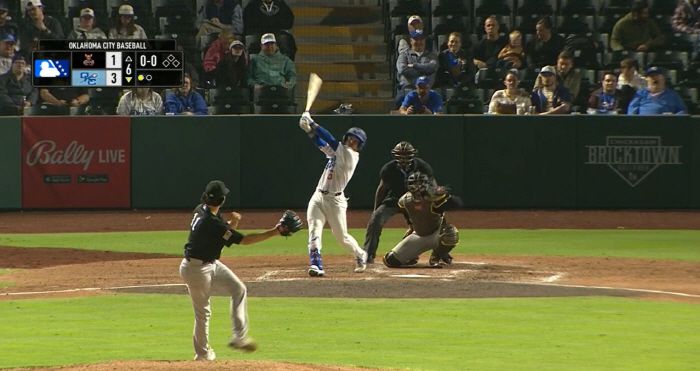 다저스 산하 트리플A 오클라호마시티 김혜성은 3할 타율을 이어가고 있다. 사진=MiLB.TV 캡처