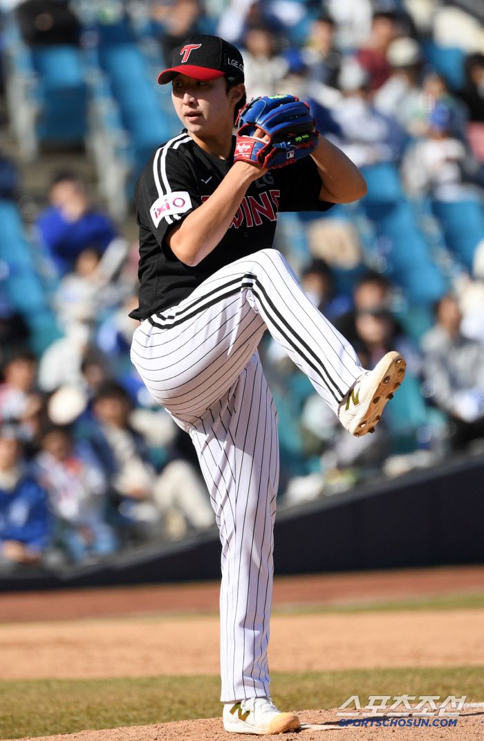 14일 대구 삼성라이온즈파크에서 열린 삼성 라이온즈와 LG 트윈스의 시범경기. LG 최채흥이 역투하고 있다. 대구=박재만 기자 pjm@sportschosun.com/2025.03.14/