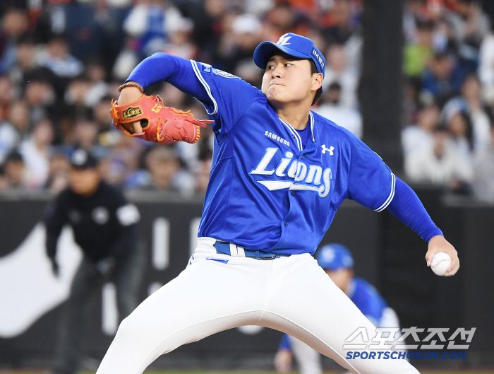 7일 대전 한화생명볼파크에서 열린 삼성-한화전. 선발투수 이승현이 투구하고 있다  대전=정재근 기자 cjg@sportschosun.com/2025..5.7/