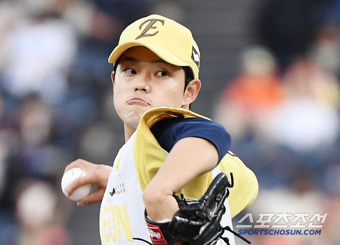 7일 대전 한화생명볼파크에서 열린 삼성-한화전. 선발투수 문동주가 투구하고 있다. 대전=정재근 기자 cjg@sportschosun.com/2025..5.7/