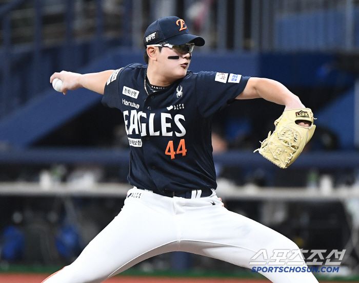 9일 서울 고척스카이돔에서 열린 한화-키움전. 9회말 김서현이 투구하고 있다. 고척=정재근 기자 cjg@sportschosun.com/2025.5.9/