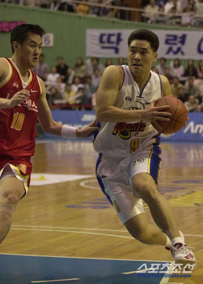 2001~2002시즌 대구 동양과의 챔피언결정전 당시 서울 SK에서 뛰던 조상현 감독. 스포츠조선 DB