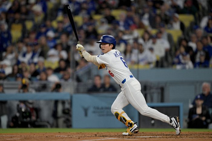 김혜성이 3회말 좌측으로 안타를 터뜨리고 있다. lmagn Images연합뉴스