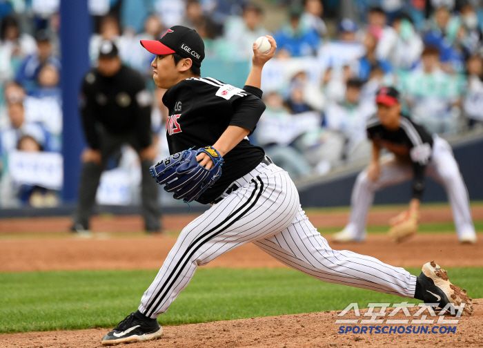 10일 대구 라이온즈파크에서 열린 삼성 라이온즈와 LG 트윈스의 경기. LG 박명근이 역투하고 있다. 대구=박재만 기자 pjm@sportschosun.com/2025.05.10/