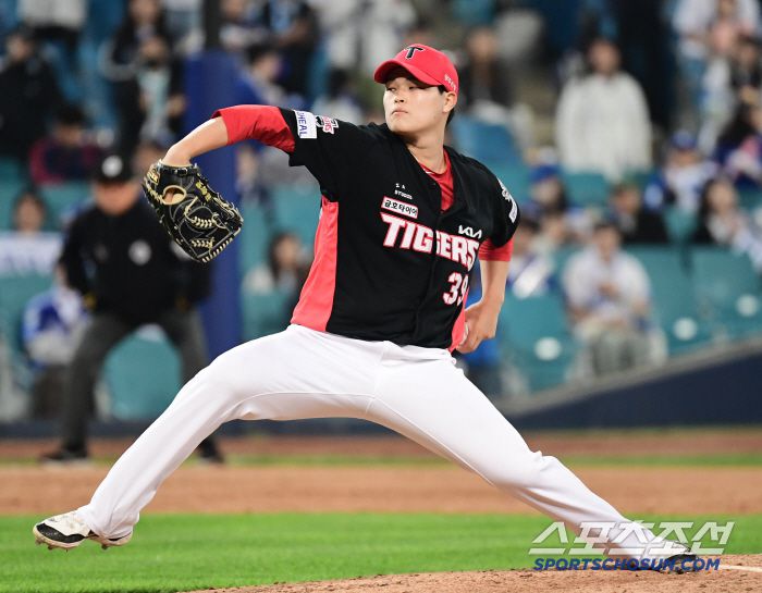 23일 대구 삼성라이온즈파크에서 열린 KBO리그 삼성과 KIA의 경기. 투구하고 있는 KIA 최지민. 대구=송정헌 기자songs@sportschosun.com/2025.05.23/