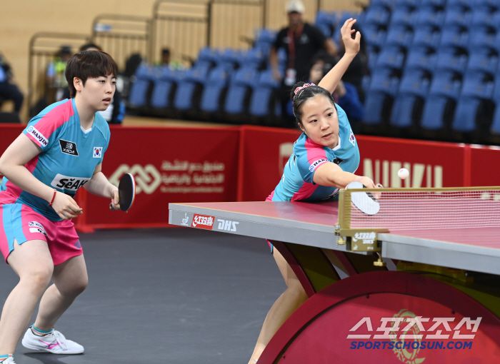 신유빈(오른쪽), 유한나 사진공동취재단