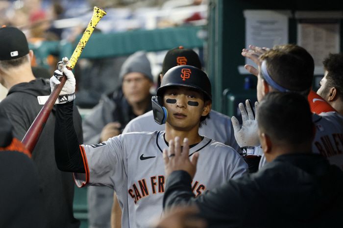샌프란시스코 자이언츠 이정후는 최근 7경기 연속 안타 행진을 이어 가고 있다. Imagn Images연합뉴스