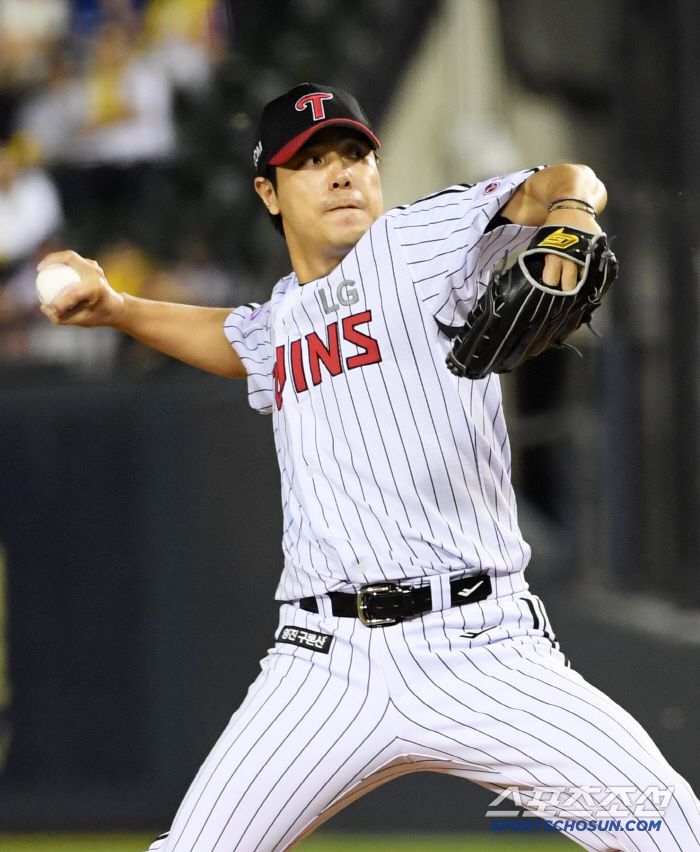 28일 잠실구장에서 열린 LG 트윈스와 한화 이글스의 경기. LG 김진성이 역투하고 있다. 잠실=박재만 기자 pjm@sportschosun.com/2025.05.28/