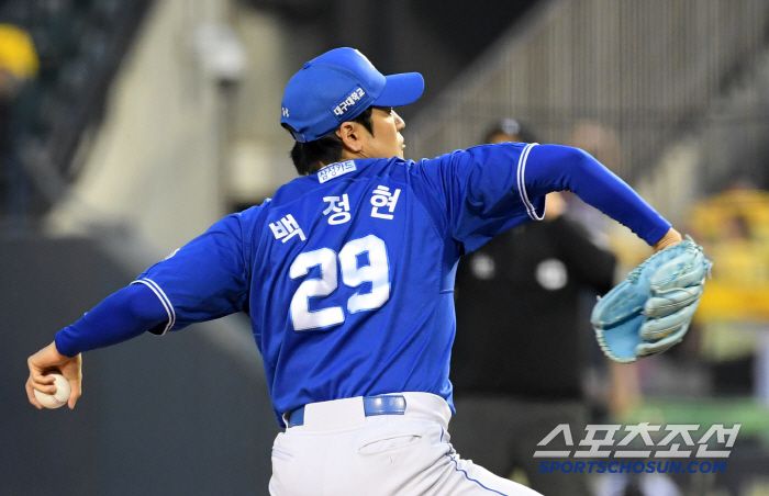 31일 잠실구장에서 열린 LG 트윈스와 삼성 라이온즈의 경기. 삼성 백정현이 역투하고 있다. 잠실=박재만 기자 pjm@sportschosun.com/2025.05.31/