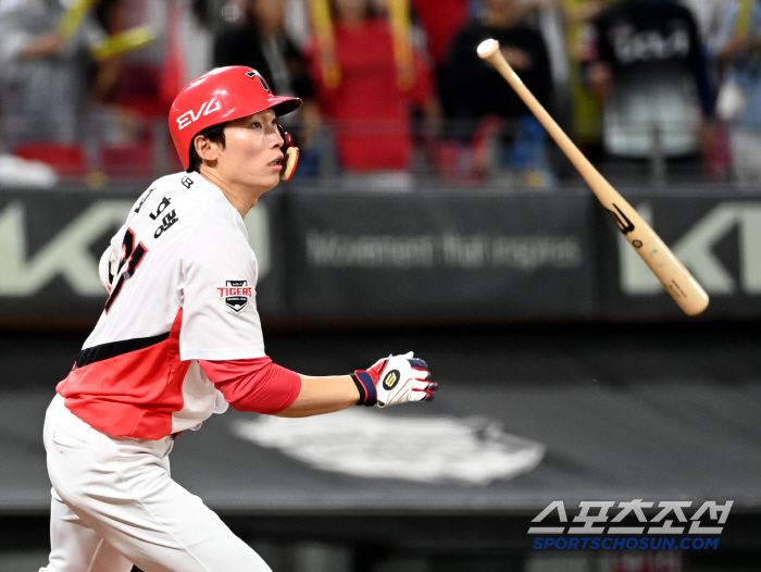 15일 광주KIA챔피언스필드에서 열린 롯데와 KIA의 경기, 타격을 하는 KIA 김호령. 광주=허상욱 기자wook@sportschosun.com/2025.05.15/