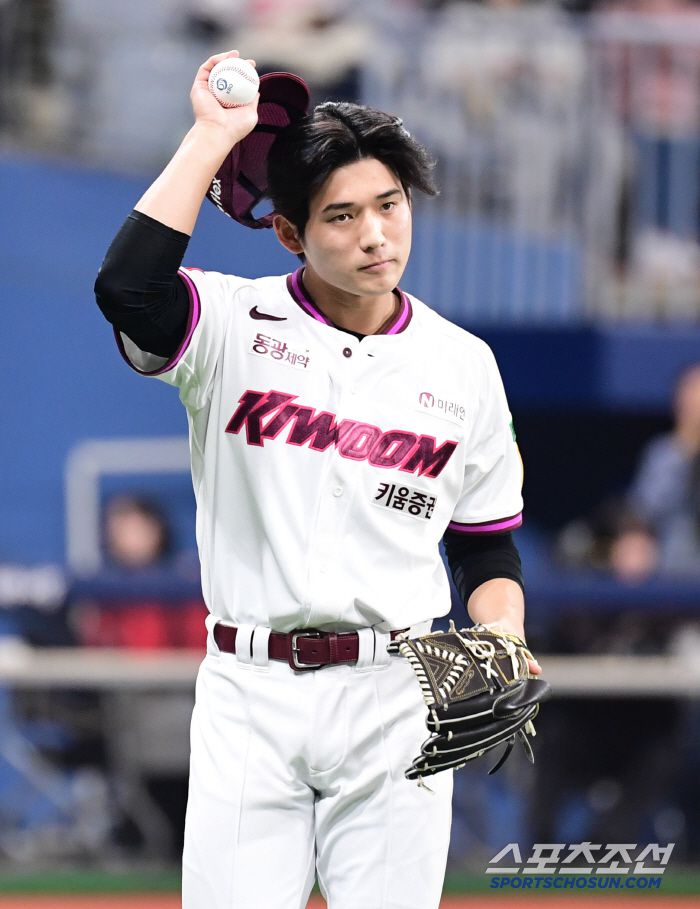 30일 고척스카이돔에서 열린 KBO리그 키움과 SSG의 경기. 키움 이강준. 고척=송정헌 기자songs@sportschosun.com/2025.03.30/