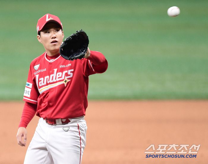 투구하는 SSG 최민준. 스포츠조선DB