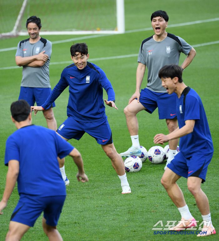 2026 FIFA 북중미 월드컵 3차 예선 최종전 공식 훈련이 9일 서울월드컵경기장에서 열렸다. 손흥민이 훈련을 소화하고 있다. 상암=박재만 기자 pjm@sportschosun.com/2025.06.09/