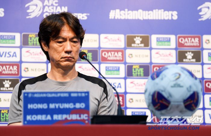 2026 FIFA 북중미 월드컵 3차 예선 최종전 공식 기자회견이 9일 서울월드컵경기장에서 열렸다. 홍명보 감독이 인터뷰를 하고 있다. 상암=박재만 기자 pjm@sportschosun.com/2025.06.09/