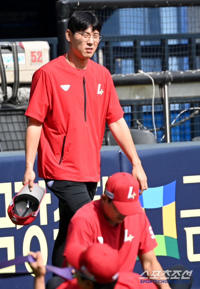10일 잠실야구장에서 열린 SSG와 LG의 경기, SSG 김성욱이 훈련에 나서고 있다. 잠실=허상욱 기자wook@sportschosun.com/2025.06.10/