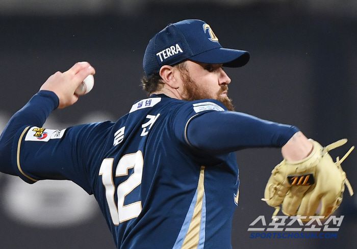 9일 수원 KT위즈파크에서 열린 NC-KT전. 선발투수 NC 로건이 투구하고 있다. 수원=정재근 기자 cjg@sportschosun.com/2025.4.9/