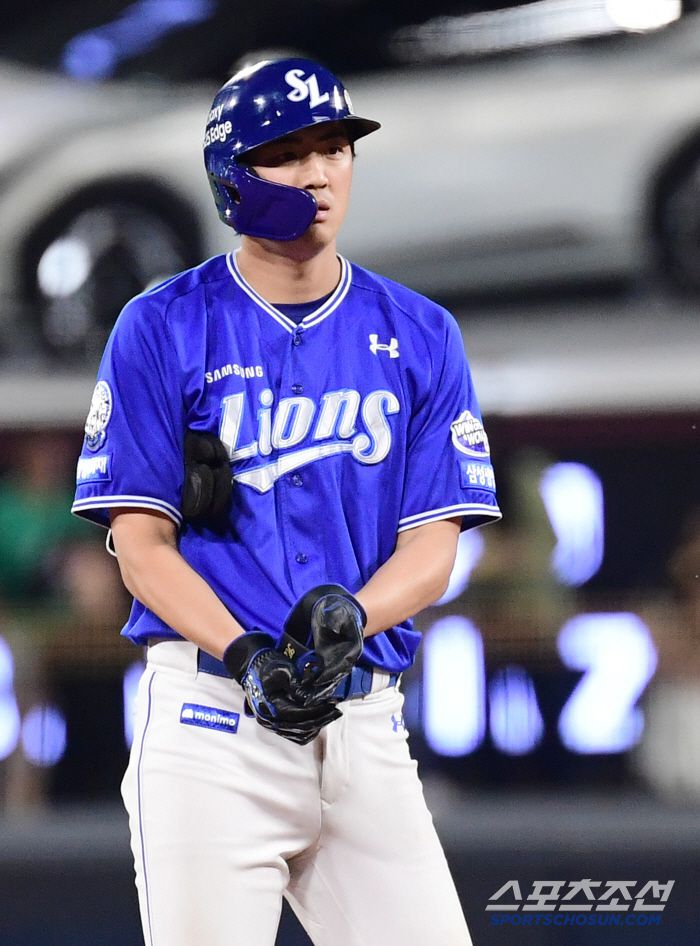 11일 광주 기아챔피언스필드에서 열린 KBO리그 KIA와 삼성의 경기. 9회 2루타를 날린 삼성 구자욱. 광주=송정헌 기자songs@sportschosun.com/2025.06.11/