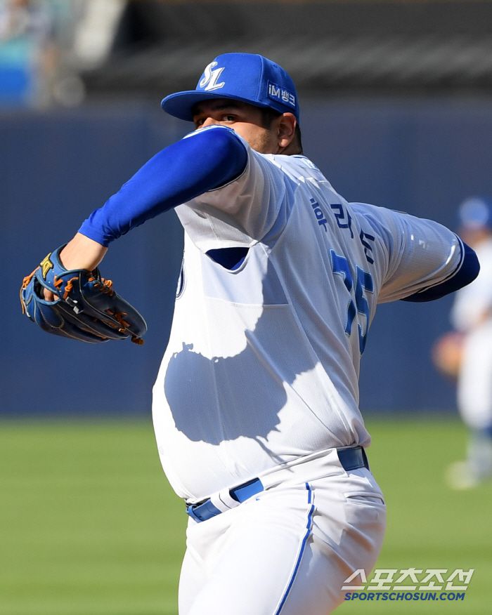 14일 대구 라이온즈파크에서 열린 삼성 라이온즈와 KT 위즈의 경기. 삼성 후라도가 역투하고 있다. 대구=박재만 기자 pjm@sportschosun.com/2025.06.14/