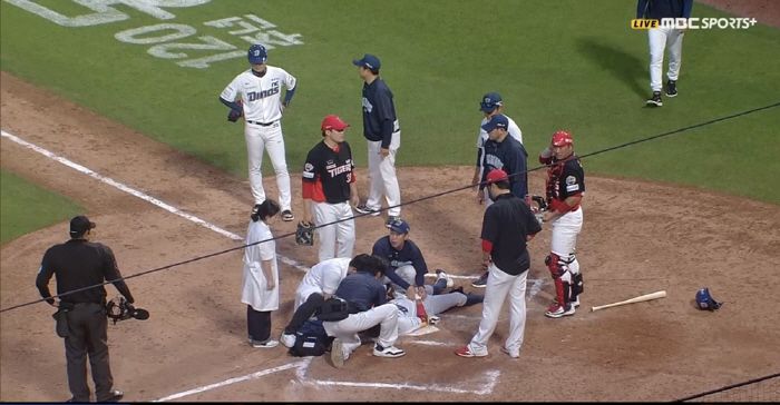 사진=MBC스포츠+, 티빙 중계 화면 캡쳐