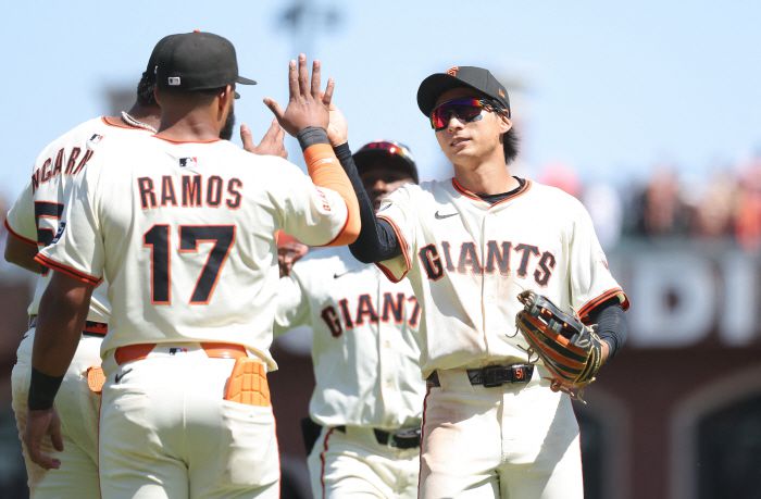 지구 우승을 노리는 샌프란시스코 자이언츠. Imagn Images연합뉴스.
