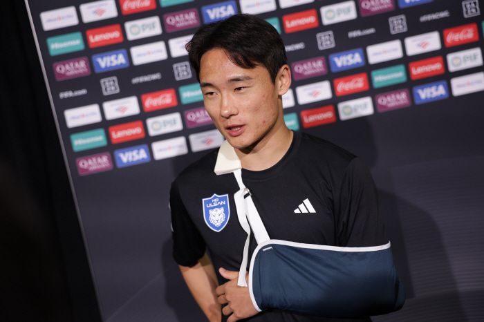 메트라이프 스타디움(뉴저지, 미국)/ 2025 피파 클럽월드컵/ 2차전/ 플루미넨시FC vs 울산HDFC/ 울산 엄원상/ 믹스드존 인터뷰/ 사진 김정수