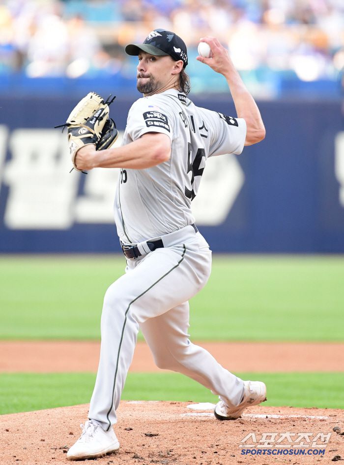 25일 대구 삼성라이온즈파크에서 열린 삼성과 한화의 경기. 선발 투구하고 있는 한화 와이스. 대구=송정헌 기자songs@sportschosun.com/2025.06.25/