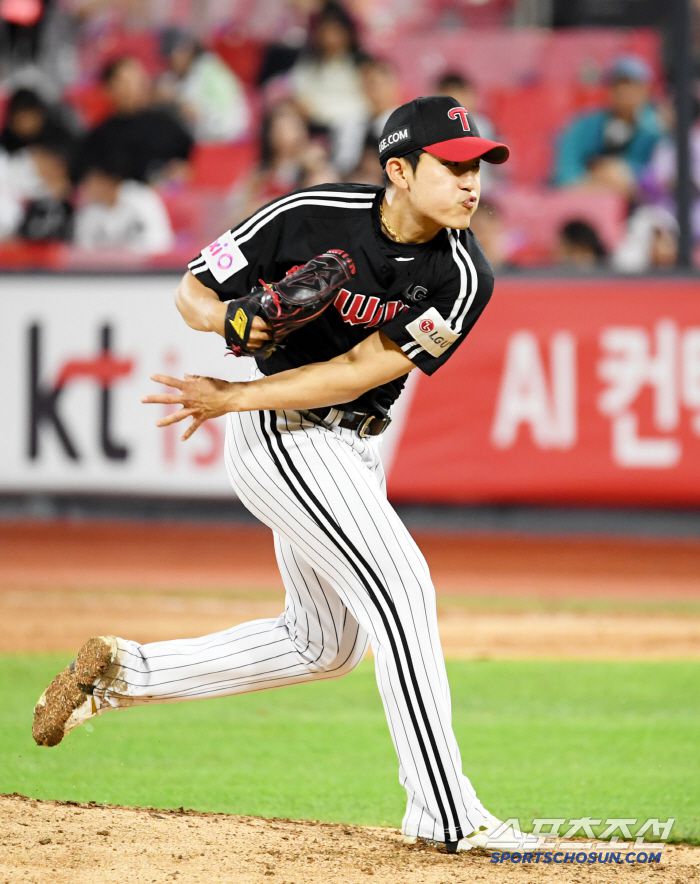 24일 수원KT위즈파크에서 열린 KBO리그 KT 위즈와 LG 트윈스의 경기. LG 임준형이 역투하고 있다. 수원=박재만 기자 pjm@sportschosun.com/2025.06.24/