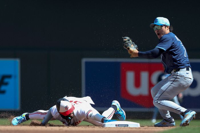 탬파베이 레이스 김하성(오른쪽). AFP연합뉴스