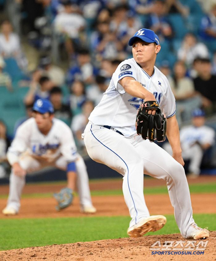 5일 대구 라이온즈파크에서 열린 삼성 라이온즈와 LG 트윈스의 경기. 삼성 배찬승이 역투하고 있다. 대구=박재만 기자 pjm@sportschosun.com/2025.07.05/