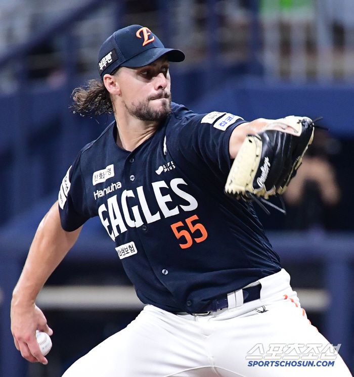 6일 서울 고척돔에서 열린 KBO리그 키움과 한화의 경기. 선발 투구하고 있는 한화 와이스. 고척=송정헌 기자songs@sportschosun.com/2025.07.06/