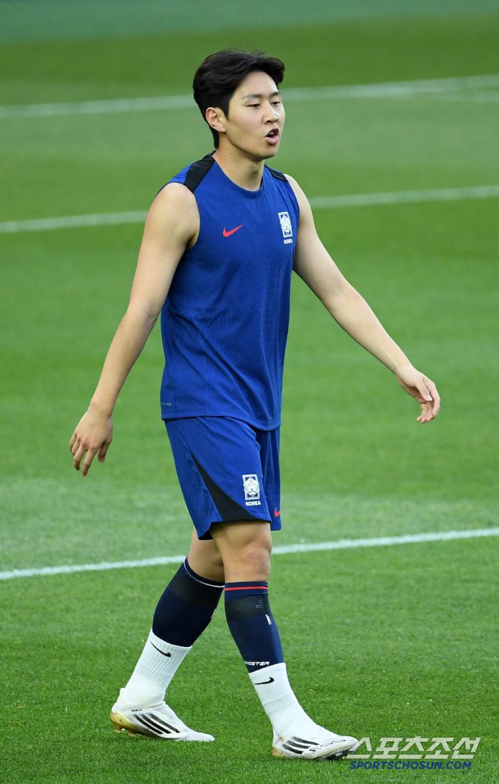 2026 FIFA 북중미 월드컵 3차 예선 최종전 공식 훈련이 9일 서울월드컵경기장에서 열렸다. 이강인이 훈련을 소화하고 있다. 상암=박재만 기자 pjm@sportschosun.com/2025.06.09/