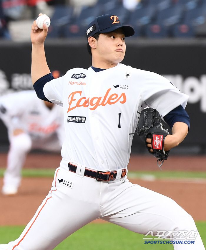 2일 대전 한화생명볼파크에서 열린 NC-한화전. 한화 선발투수 문동주가 투구하고 있다. 대전=정재근 기자 cjg@sportschosun.com/2025.7.2/
