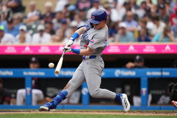 PCA가 7회초 솔로홈런을 터뜨리고 있다. Imagn Images연합뉴스