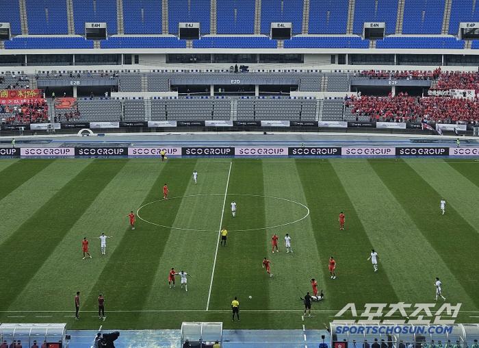 15일 중국-홍콩 경기 장면. 사진(용인)=윤진만 기자yoonjinman@sportschosun.com