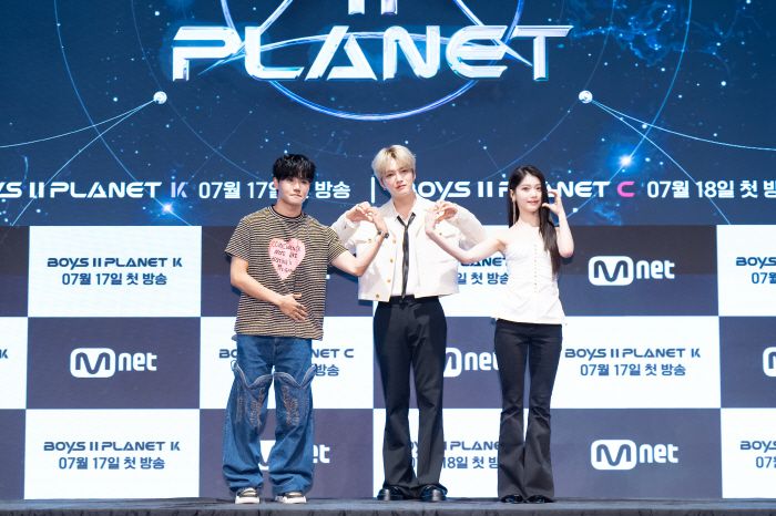 C마스터 제이릭, 김재중, 샤오팅(왼쪽부터). 사진 제공=Mnet