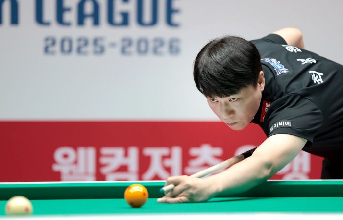 휴온스 간판스타 최성원의 샷 장면. 사진제공=PBA