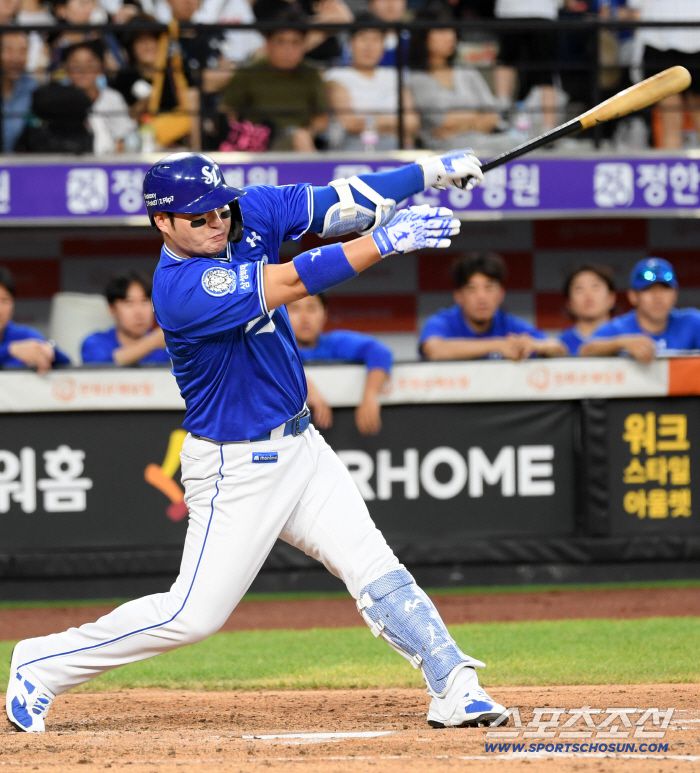 29일 대전 한화생명볼파크에서 열린 한화 이글스와 삼성 라이온즈의 경기. 삼성 박병호가 타격을 하고 있다. 대전=박재만 기자 pjm@sportschosun.com/2025.07.29/