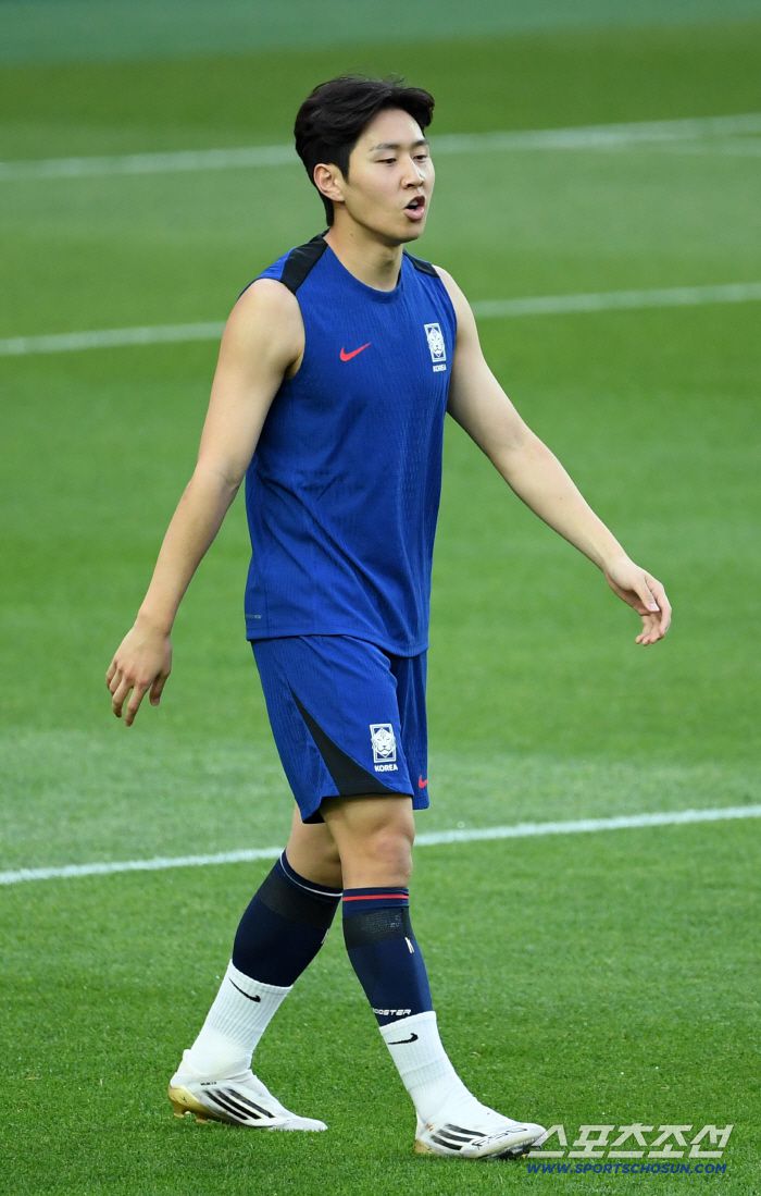 2026 FIFA 북중미 월드컵 3차 예선 최종전 공식 훈련이 9일 서울월드컵경기장에서 열렸다. 이강인이 훈련을 소화하고 있다. 상암=박재만 기자 pjm@sportschosun.com/2025.06.09/