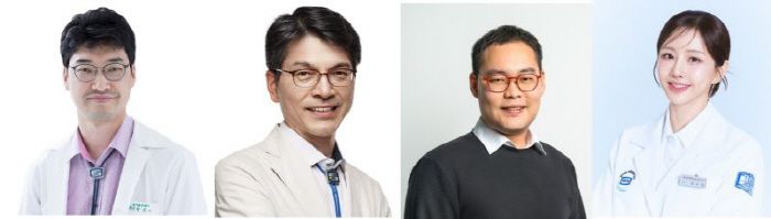 왼쪽부터 박성수·민창기·한승훈·최수인 교수