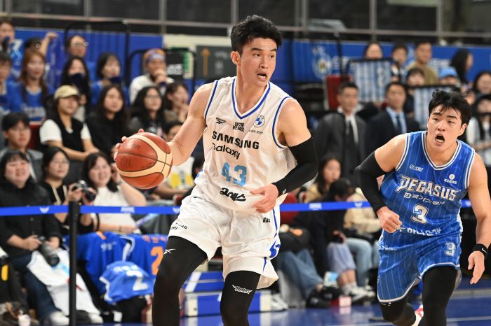 한국가스공사와의 경기에서 드리블을 하고 있는 삼성 이대성. 사진제공=KBL